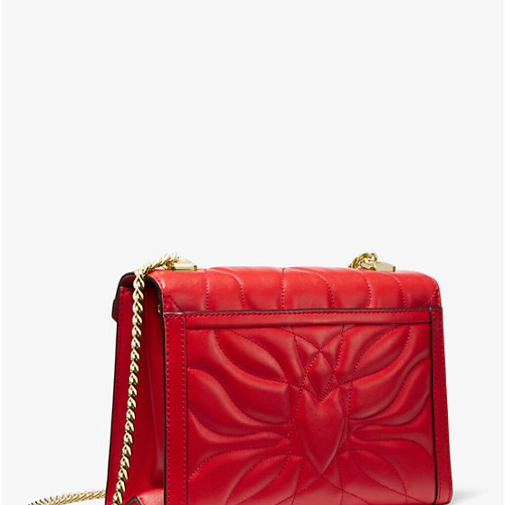 NWT MICHAEL MICHAEL KORS WHITNEY PETAL QUILTED HANDBAG - Picture 9 of 10